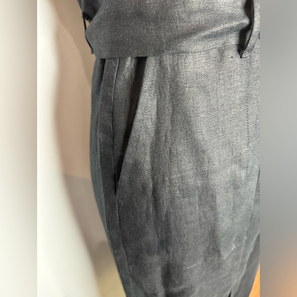 REFORMATION 
Naomi Linen Jumpsuit - Black - Picture 8 of 14